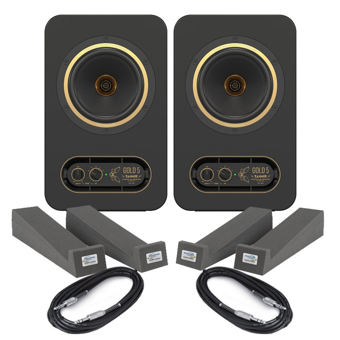 Tannoy Gold 5 (Pair) With Isolation Pads & Cables