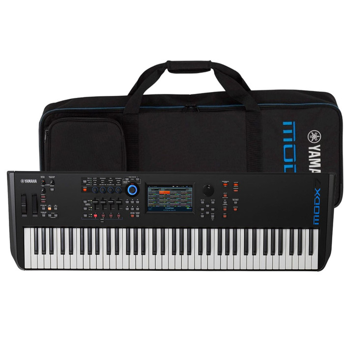 Yamaha MODX8 with genuine Yamaha Case