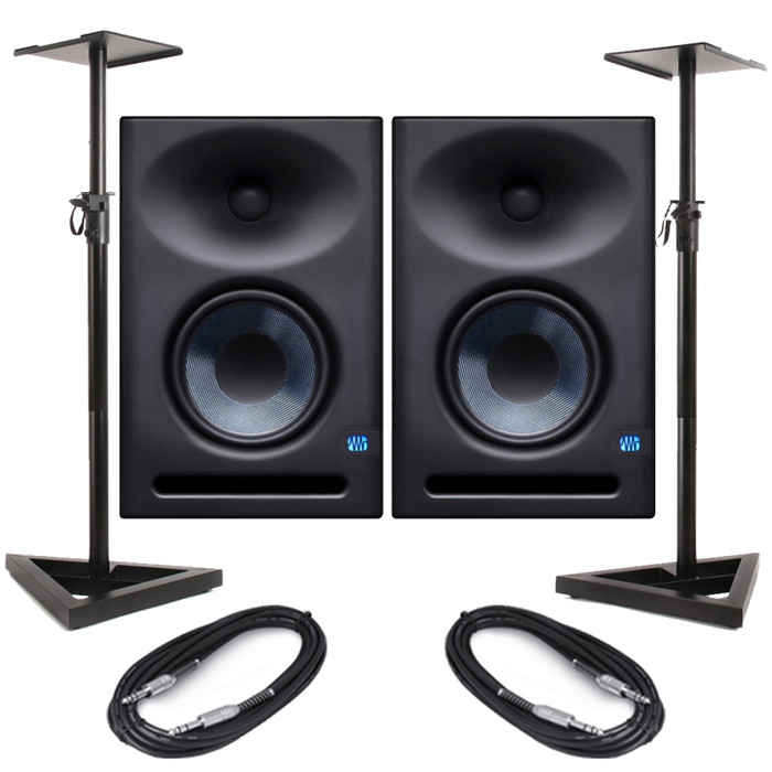 Presonus Eris E7 XT (Pair) With Stands & Cables