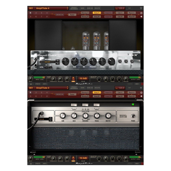 IK Multimedia AmpliTube SVX 1 and 2 Bundle (Download) 1