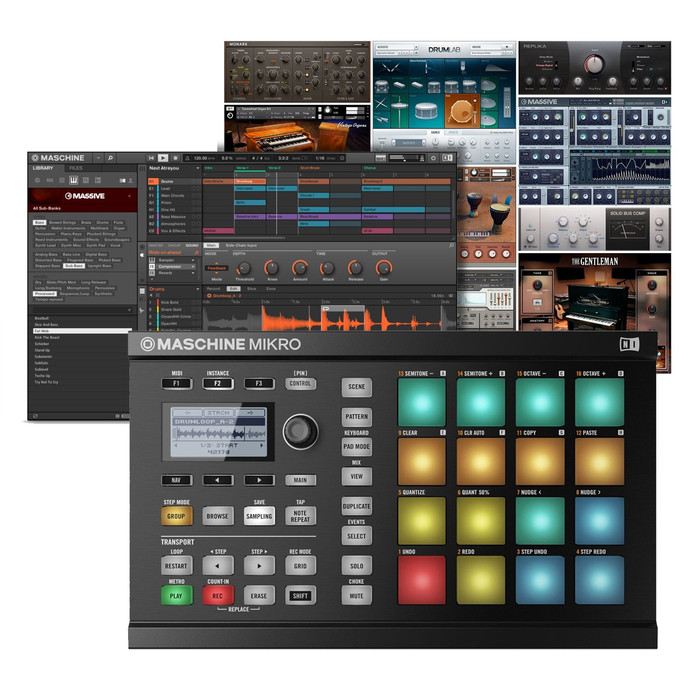 Native Instruments Maschine Mikro Mk2 (Black) With Software