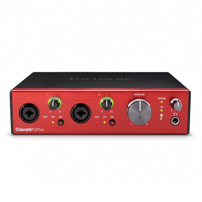 Focusrite Clarett Plus 2Pre Front Angle