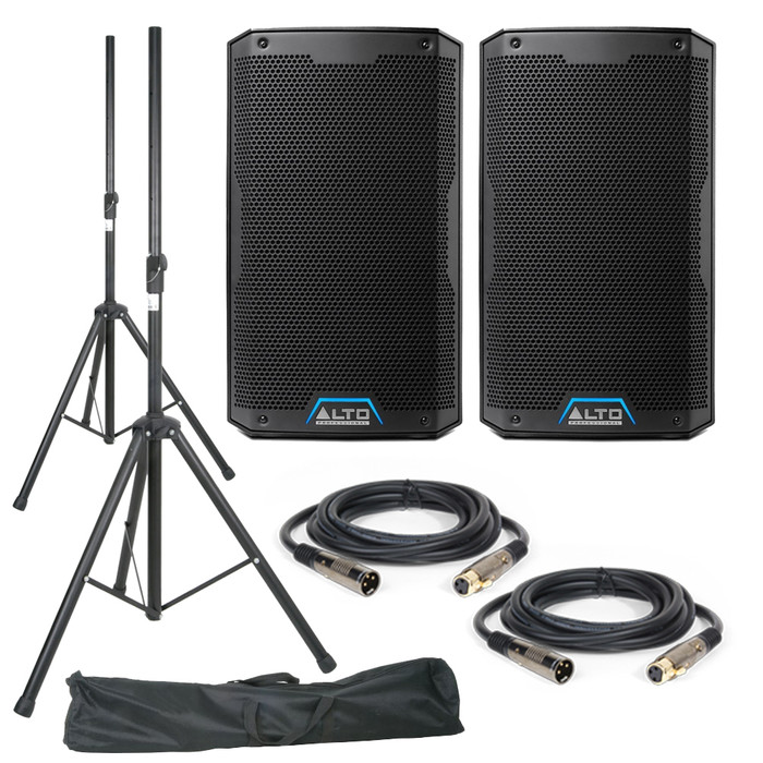 Alto TS408 (Pair) with Stands, Stands Bag & Cables