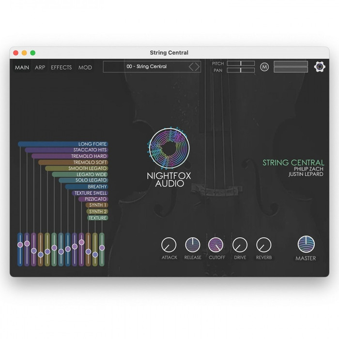 Nightfox Audio String Central VST Software Home