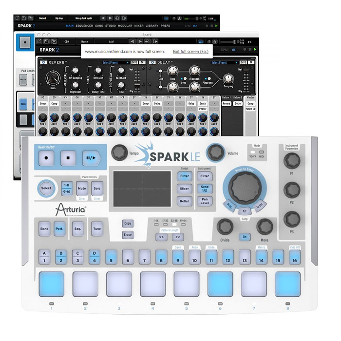 Arturia SparkLE Hybrid Drum Machine - With Software