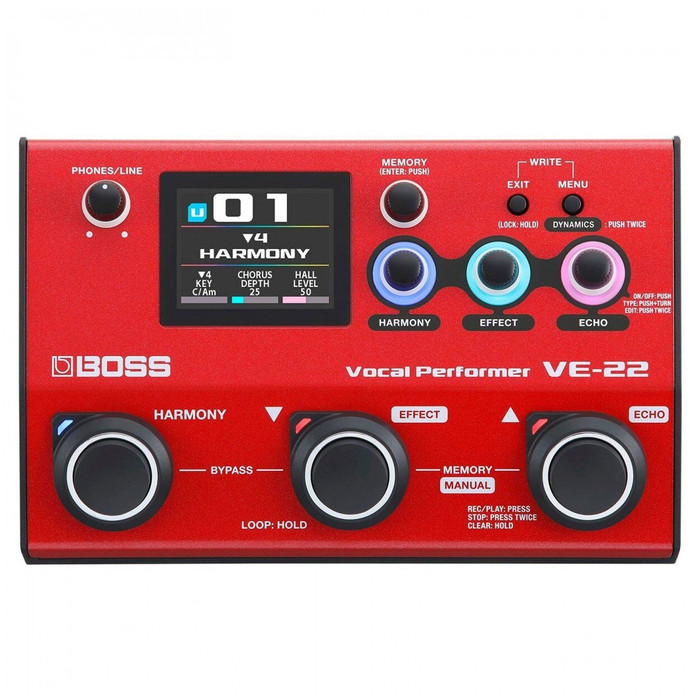 Boss VE-22 Vocal Effects Processor Top