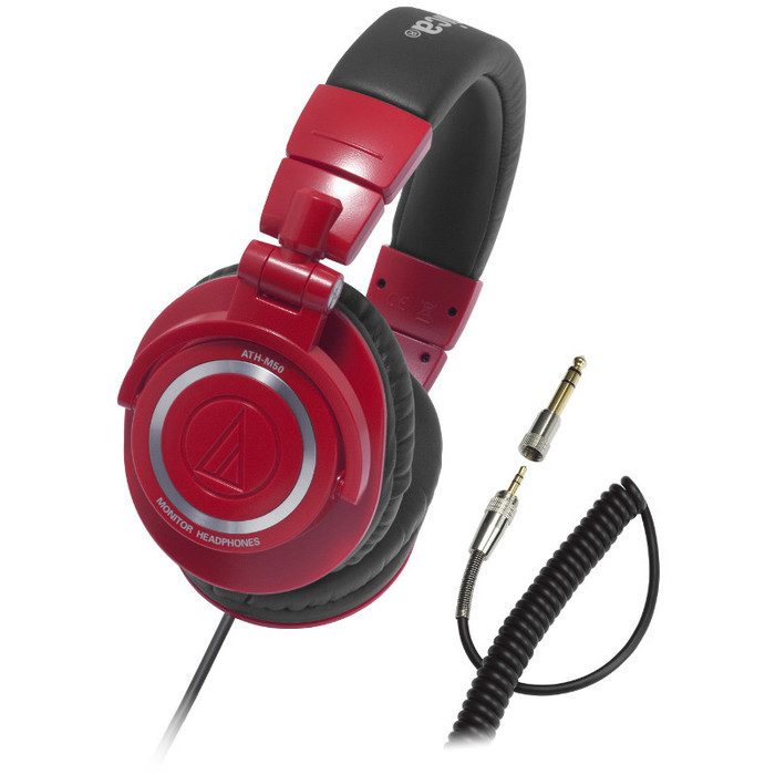 Audio Technica ATH-M50RD Red - 38 Ohm Closed Back Studio Headphones