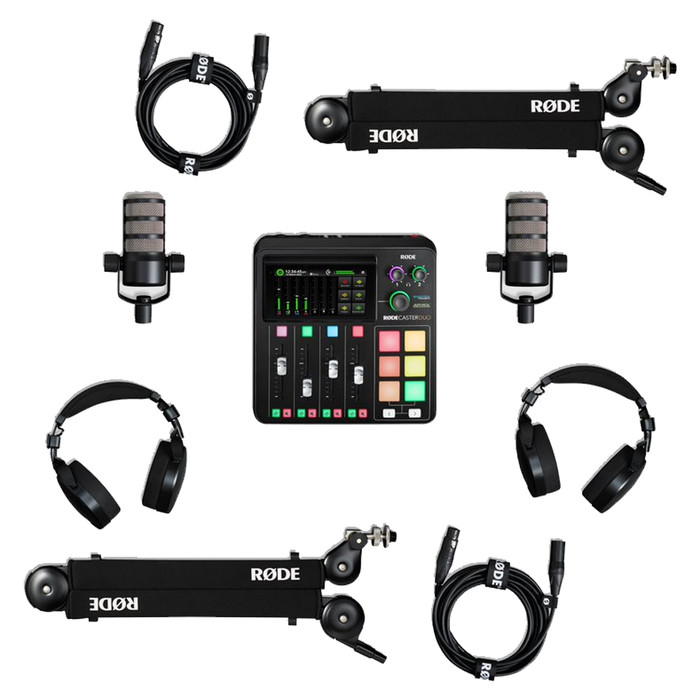 Rode RODECaster Duo Two-Person Podcasting Bundle