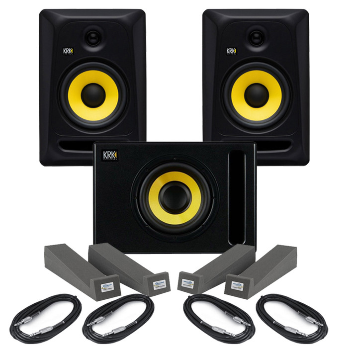 KRK Rokit Classic 8 (Pair) with Subwoofer, Pads & Cables