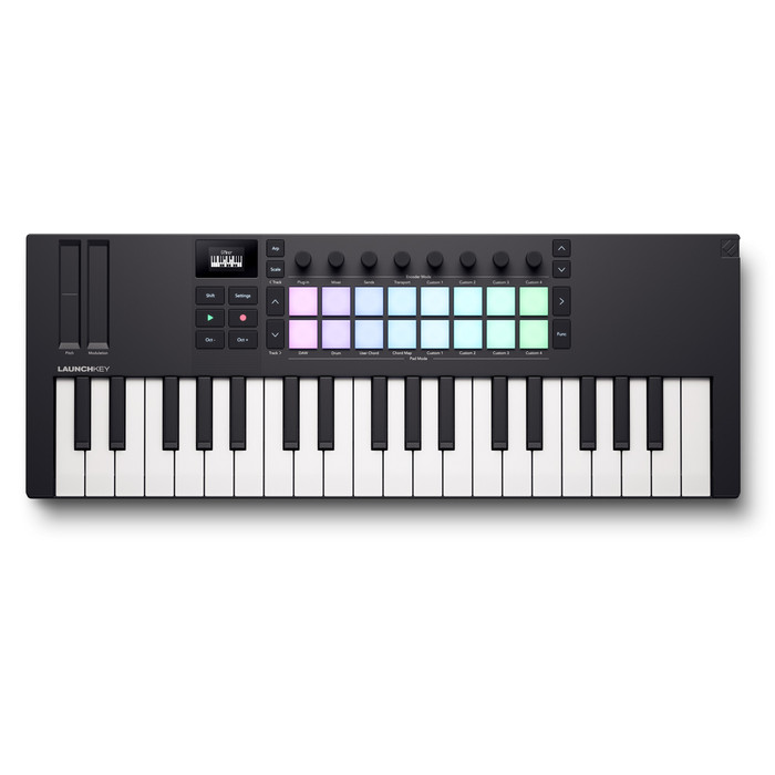 Novation Launchkey Mini 37 MK4 MIDI Keyboard Controller Top