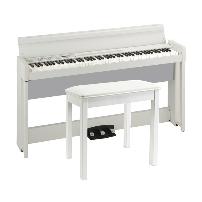 Korg C1 Air (White) with Stool