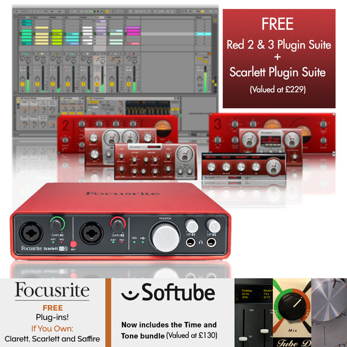 Focusrite Scarlett 6i6 Audio Interface With Software