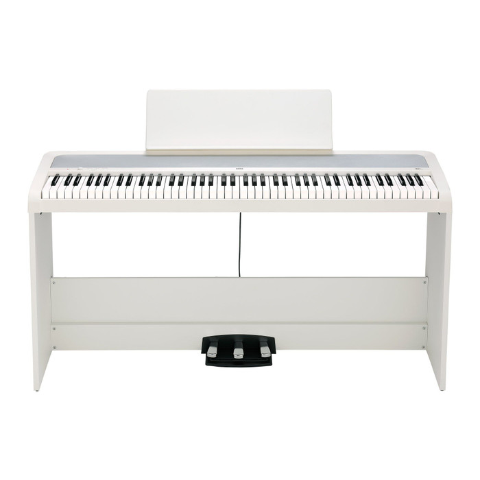 Korg B2SP Plus (White) 88 Key Digital Piano Stand Pedal Front