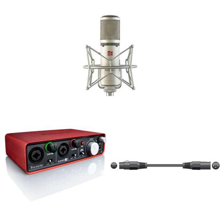 sE Electronics sE2200A and Focusrite Scarlett 2i2