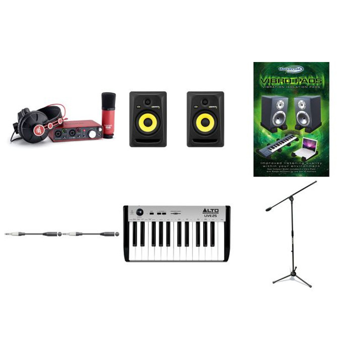 Focusrite Scarlett Studio Recording Pack With RP6 Monitors & USB Keyboard