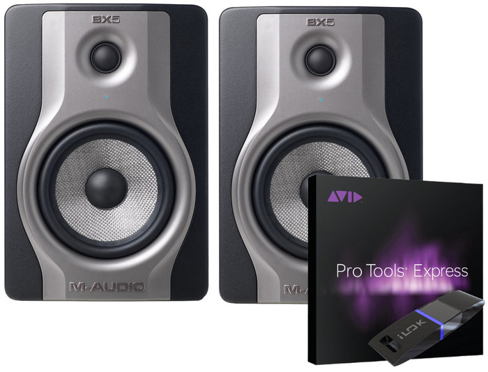 M-Audio BX5 Carbon (Pair) + Free Avid Pro Tools Express & iLok