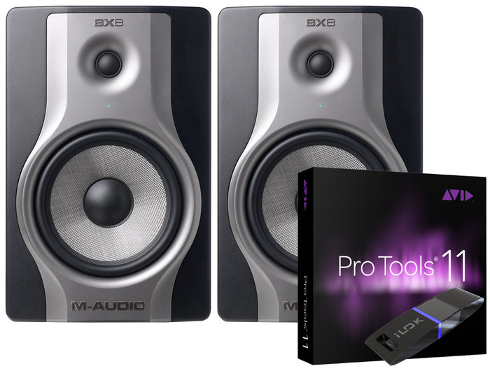 M-Audio BX8 Carbon (Pair) + Avid Pro Tools 11 & iLok