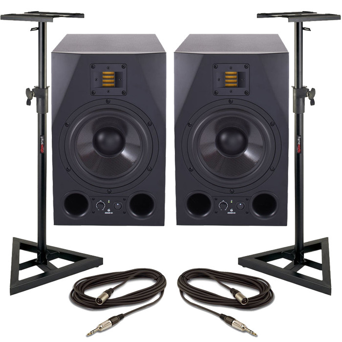 Adam A8X (Pair) With Stands & Cables