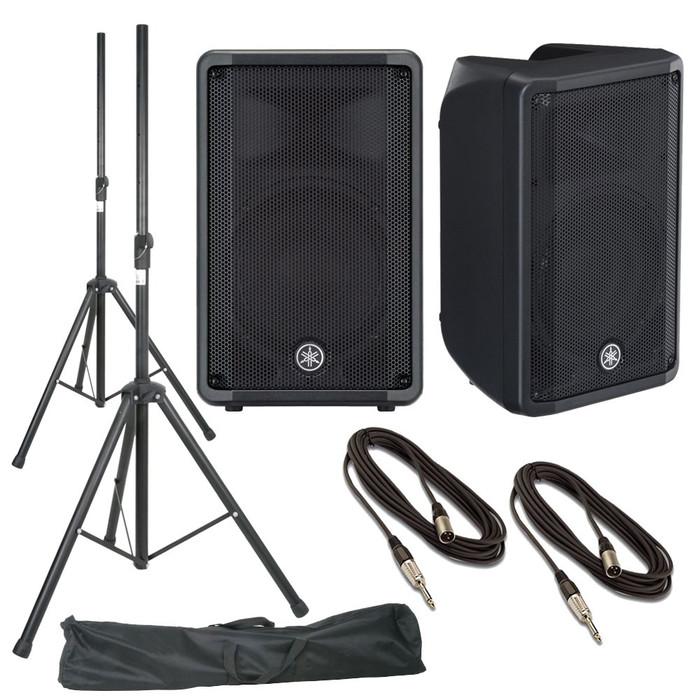 Yamaha DBR12 (Pair) Includes Pro Stands with Bag & Cables