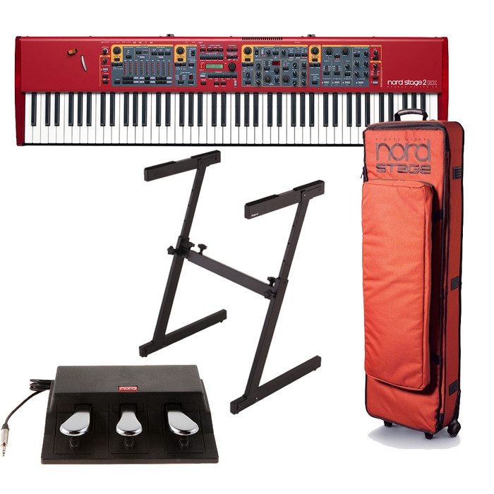 Nord Stage 2 EX 88 + Triple Pedal + Roland KS18Z & FREE Nord Soft Case