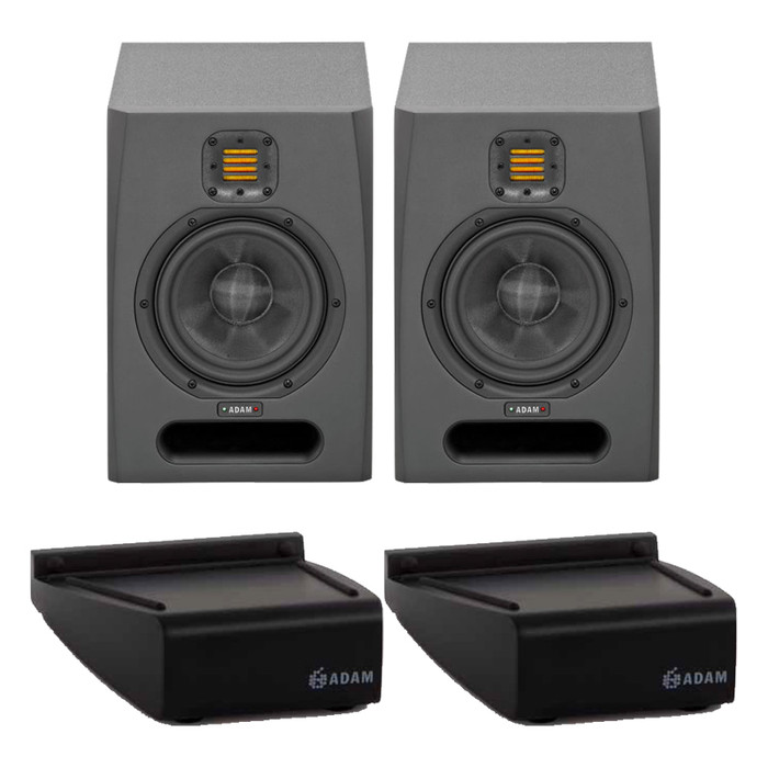 Adam F5 (Pair) with Adam Desktop Stands