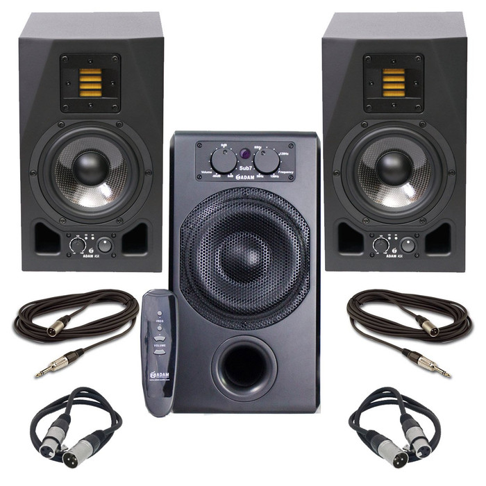 Adam A5X & Sub7 2.1 System with Cables 