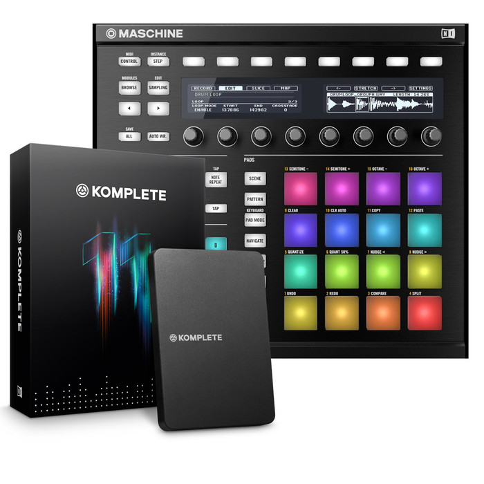 Native Instruments Maschine Mk2 (Black) With Komplete 11 Ultimate