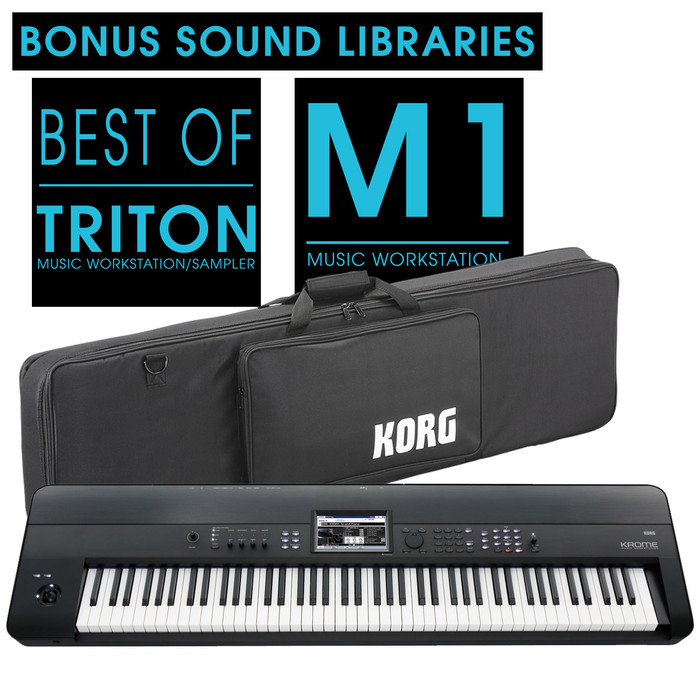 Korg Krome 88 With Branded Soft Case & Bonus Sound Library