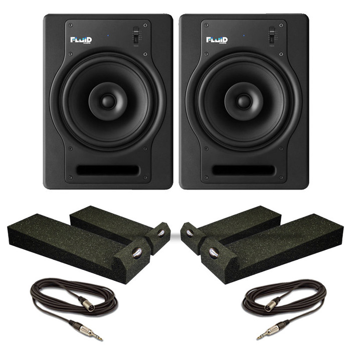 Fluid Audio FX8 (Pair) With Isolation Pads & Cables