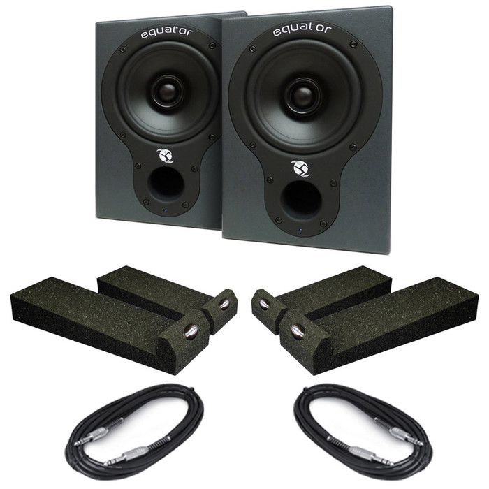 Equator Audio D5 - Black (Pair) With Isolation Pads & Cables