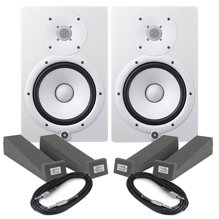 Yamaha HS5 Powered Studio Monitors with Cables and Isolation Pads Kit