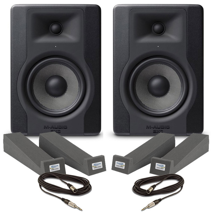 M-Audio BX5 D3 (Pair) With Isolation Pads & Cables
