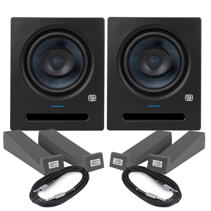 Presonus Eris Pro 8 (Pair) with Isolation Pads & Cables