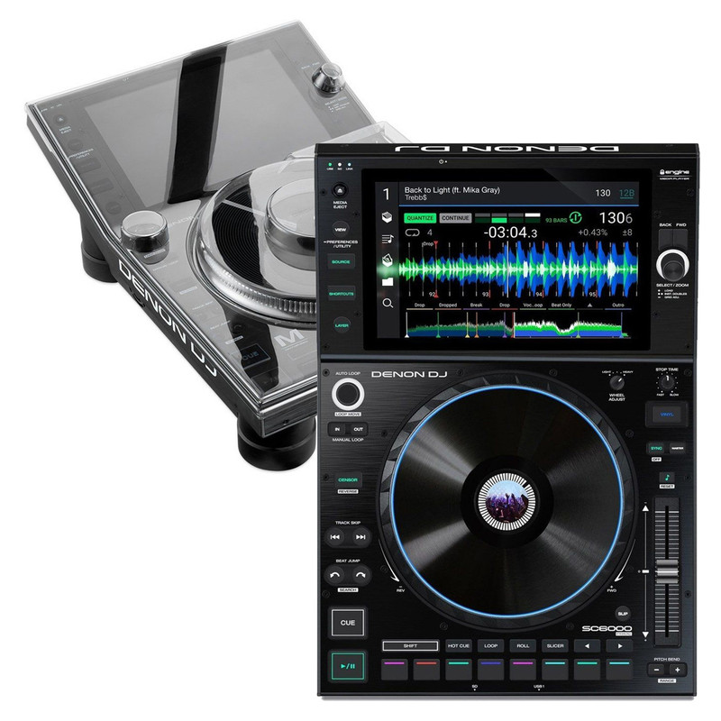 Denon SC6000 Prime with Decksaver Cover