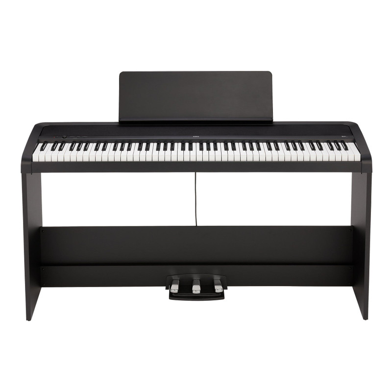 Korg B2SP Plus (Black) 88 Key Digital Piano Stands Pedal Front