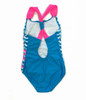 Blue Wave One-Piece Swimsuit, Little Girls