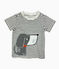 Striped Applique Dog T-Shirt, Baby Boys