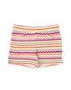 Multi-Color Striped Pull-On Shorts, Little Girls