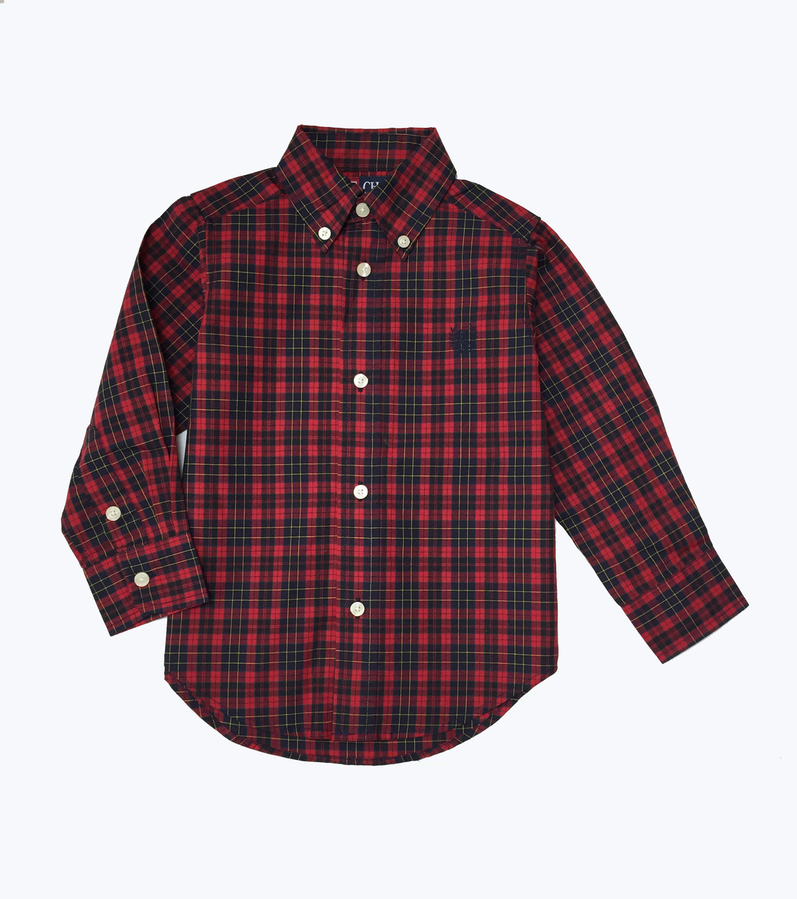 baby boy navy button down shirt