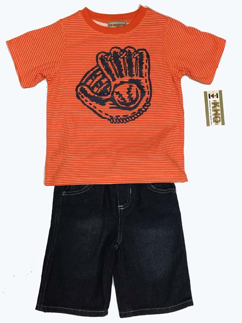 Kid's Headquarters Boys Graphic Tee Short Set Berri Kids Resale Boutique