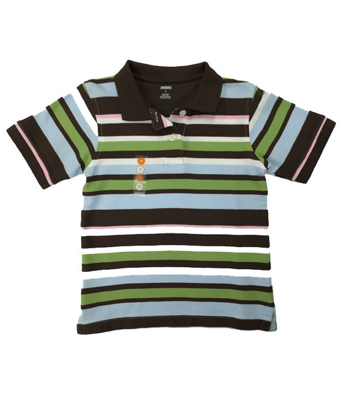 Multi-Color Striped Polo, Toddler Boys