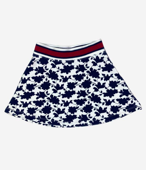Navy Floral Skirt, Toddler Girls