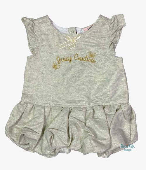 Metallic Peplum Top, Baby Girls