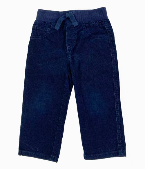 Navy Pull-On Corduroy Pants, Baby Boys