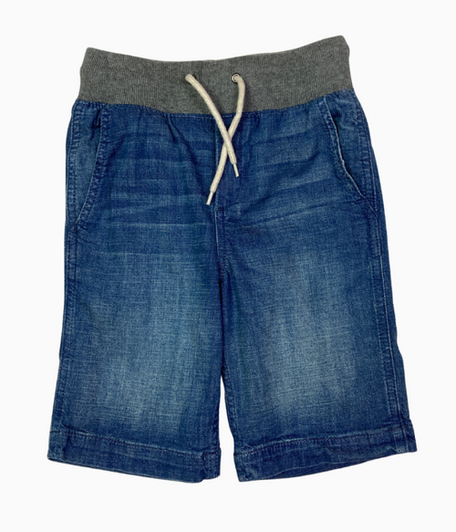 Pull-On Denim Shorts, Little Boys