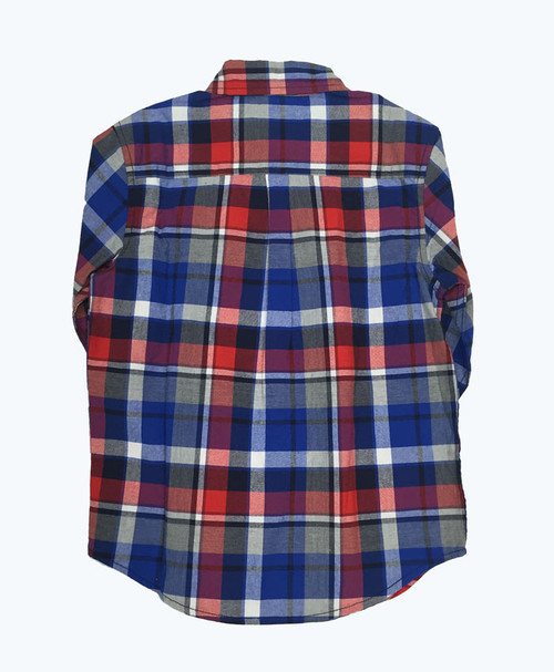 Red and Blue Plaid Shirt, Little Boys