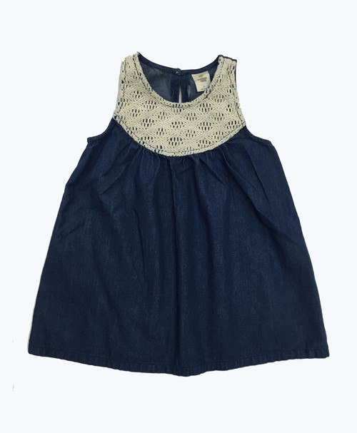 Chambray Tank Top, Little Girls