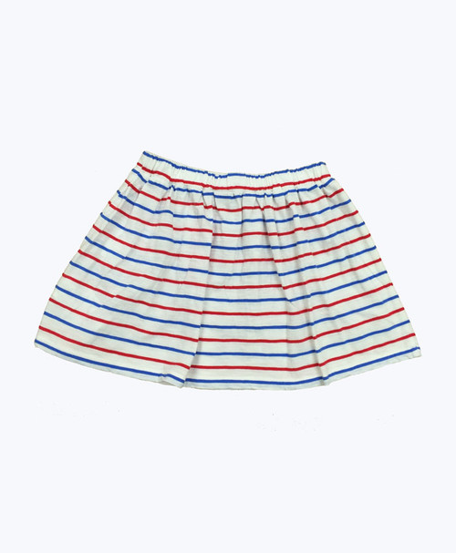 Red White and Blue Striped Skirt, Little Girls