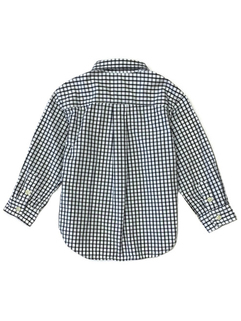 baby boy black and white checkered shirt