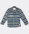 Gray & Blue Striped Fleece Jacket